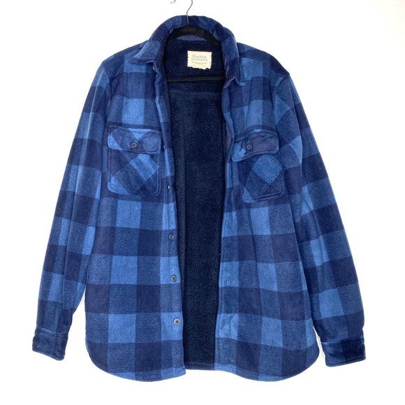 Vintage Boston Traders Blue Plaid 